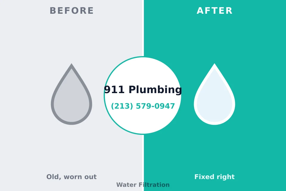 Before and after: plumbing company Caledonia, MN